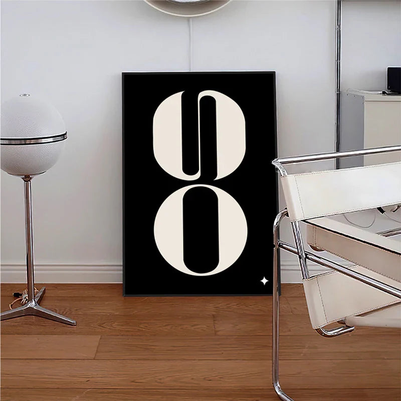 Modern Minimalist Abstract Geometric Wall Art Canvas Print