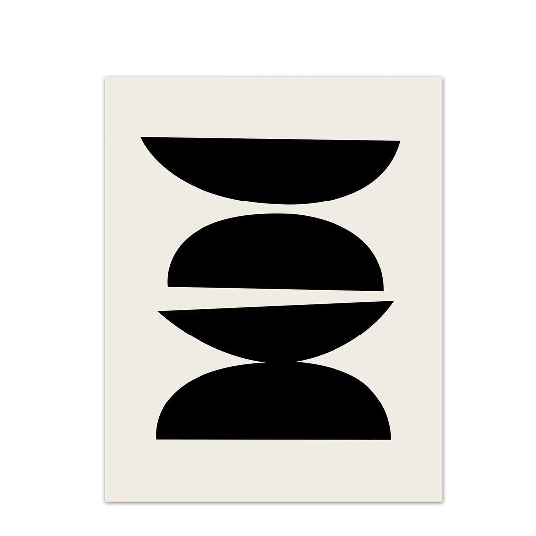 Modern Minimalist Abstract Geometric Wall Art Canvas Print