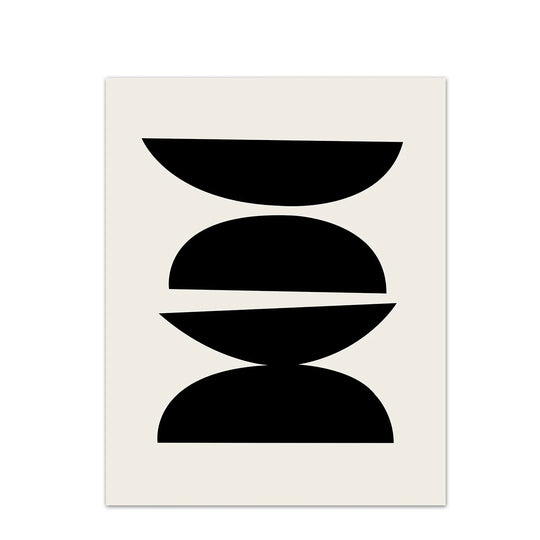 Modern Minimalist Abstract Geometric Wall Art Canvas Print