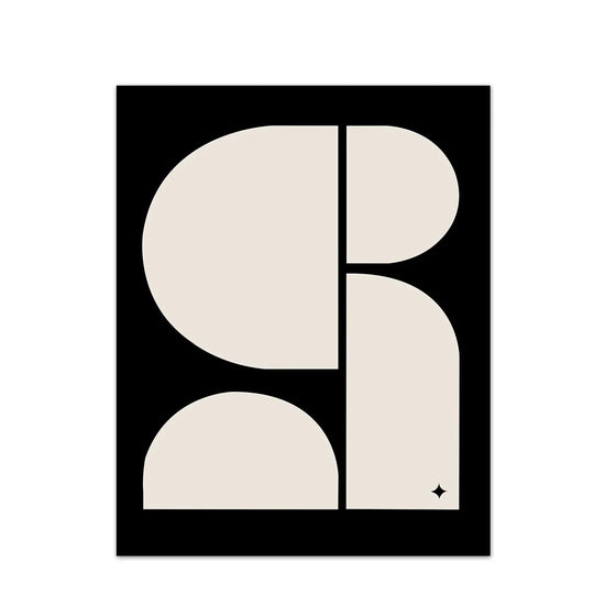 Modern Minimalist Abstract Geometric Wall Art Canvas Print