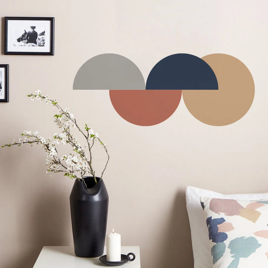 Abstract Geometric Dot Pattern Circles Wall Mural Decal