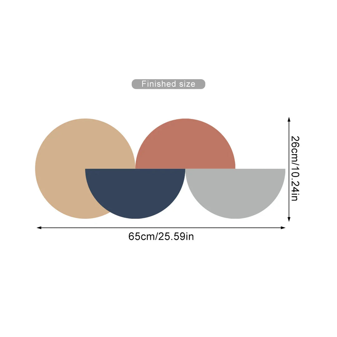 Abstract Geometric Dot Pattern Circles Wall Mural Decal