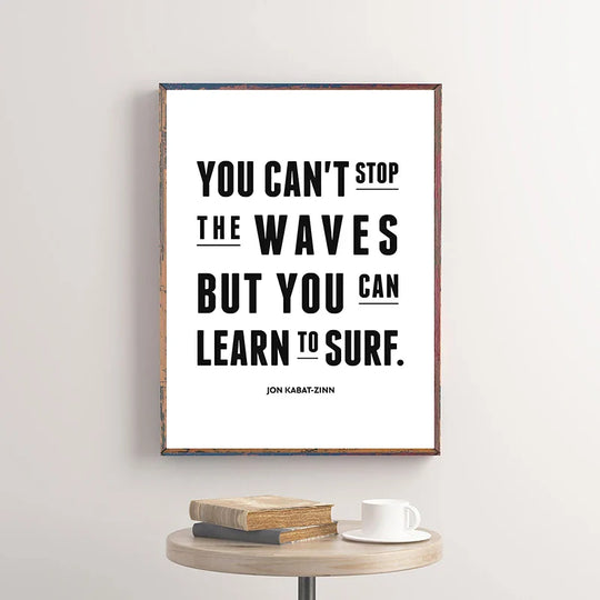 Black And White Motivational Quotes Canvas Wall Art