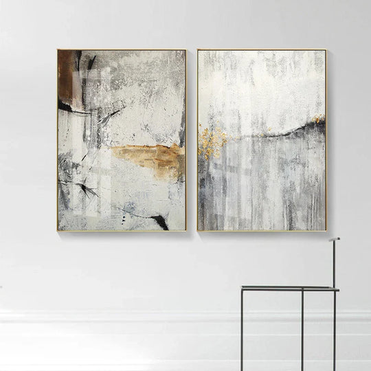 Neutral Colors Urban Abstract Canvas Wall Art