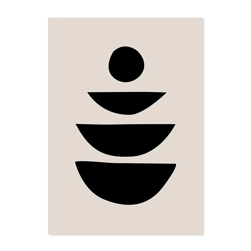 Neutral Tones Minimalist Abstract Canvas Wall Art