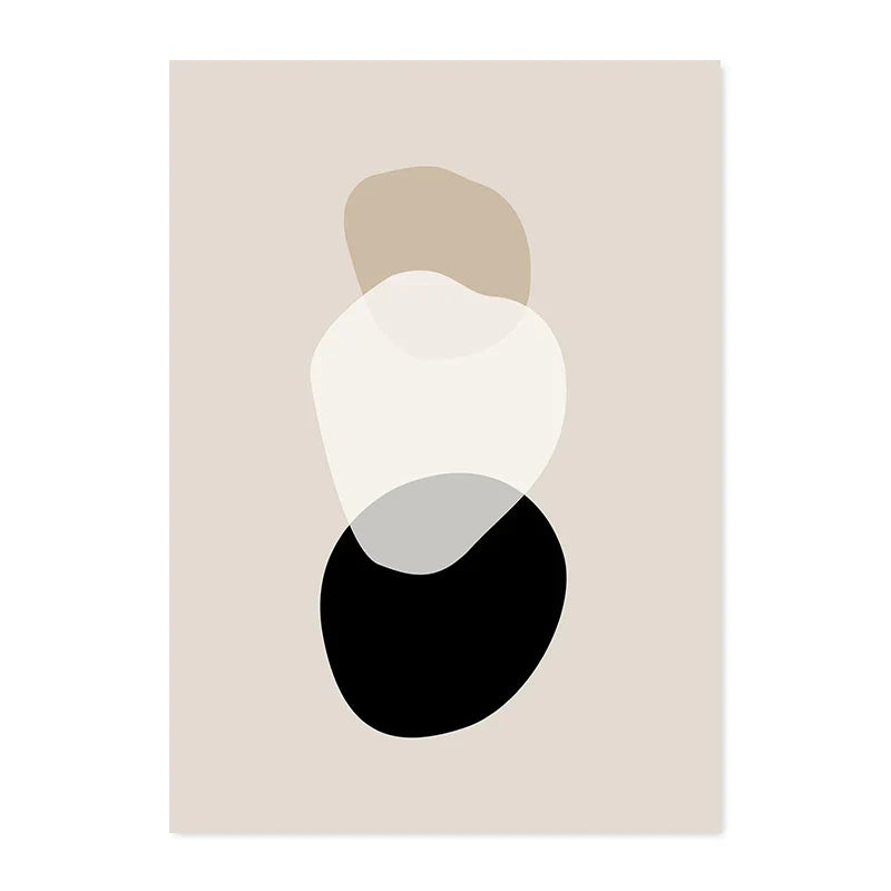 Neutral Tones Minimalist Abstract Canvas Wall Art