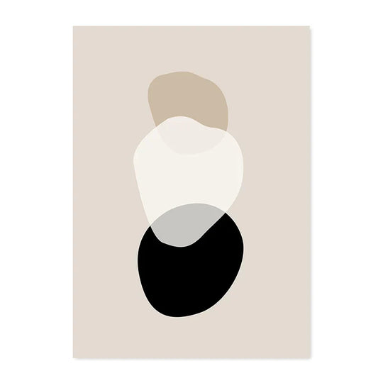 Neutral Tones Minimalist Abstract Canvas Wall Art