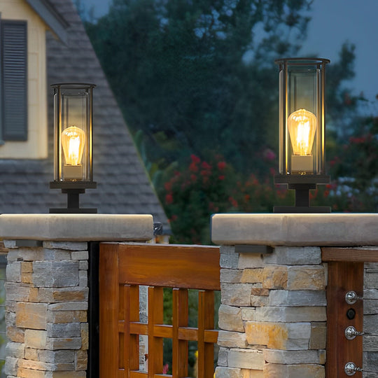 Modern Minimalist Round Outdoor Stainless Steel Light