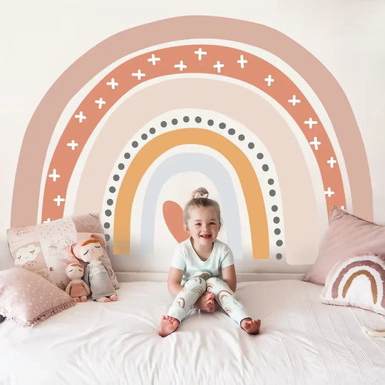 Pastel Pink Heart Wall Stickers