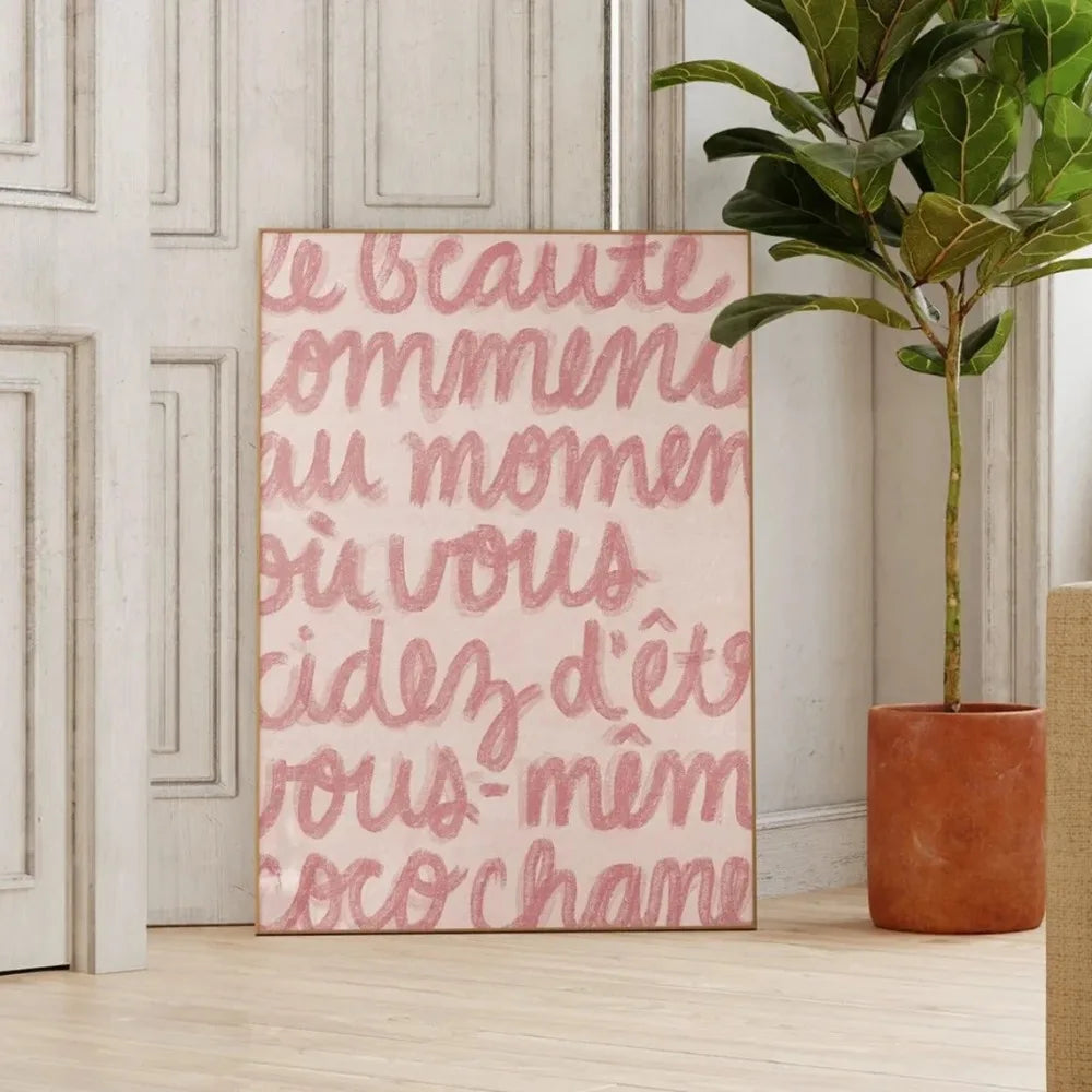 Modern Living Quotes Typographic Canvas Wall Art