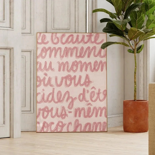 Modern Living Quotes Typographic Canvas Wall Art