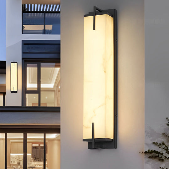 Resin Rectangular Waterproof LED Outdoor Wall Sconce