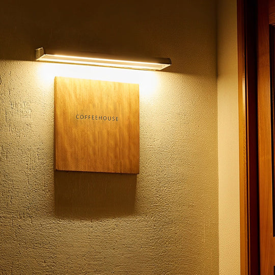 Rectangular Adjustable Waterproof LED Solar Wall Lamp