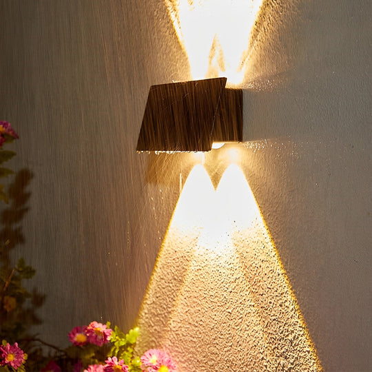 Rectangular Up and Down LED Waterproof Solar Wall Washer Light