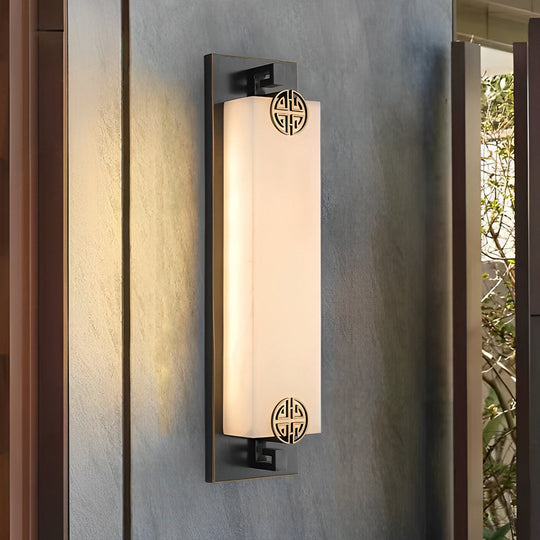 Outdoor Waterproof LED Copper Retro Exterior Wall Lights Sconces