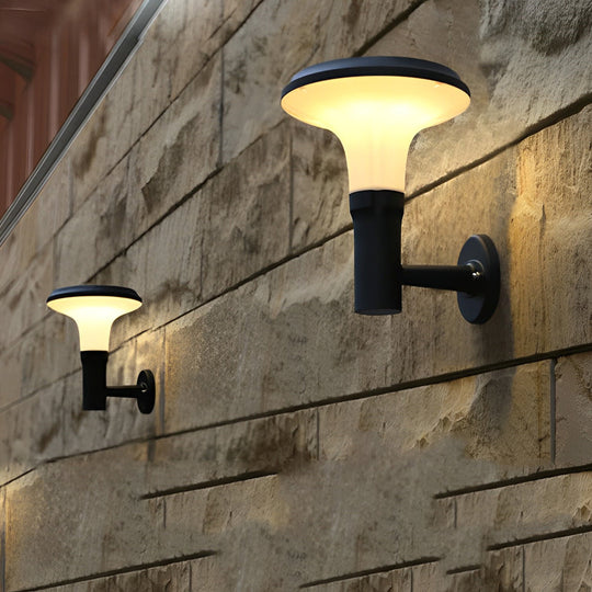 Round Flower LED Waterproof Modern Solar Wall Lamp
