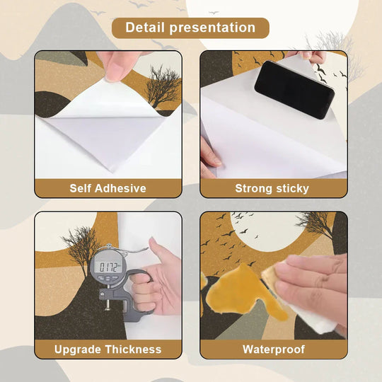 Rustic River Sunset Archway Wall Mural For Living Spaces