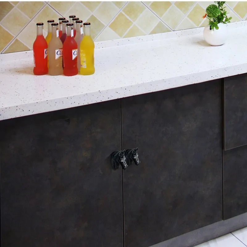 Creative Horse Head Cabinet Knobs – Artistic Zinc Alloy Handles
