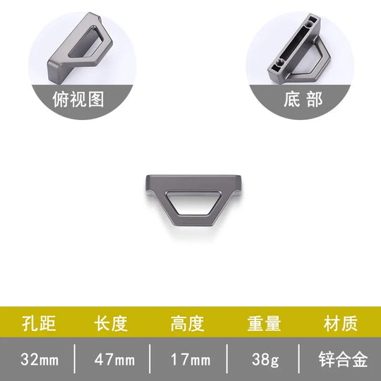 Gold and Pearl Grey Cabinet Handles – Modern Zinc Alloy Pulls for Furniture