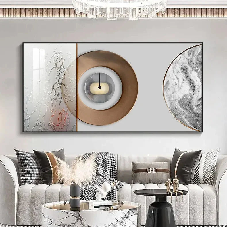 Abstract Celestial Geometry Canvas Wall Art