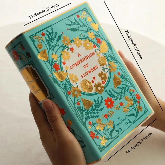 Book Shape Ceramic Decorative Vase for Tabletop Display