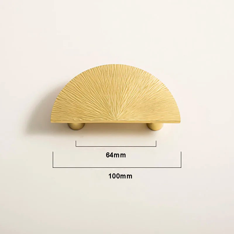 Round Brass Cabinet Knobs – Handmade Knurled Furniture Pulls