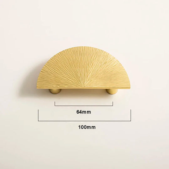 Round Brass Cabinet Knobs – Handmade Knurled Furniture Pulls