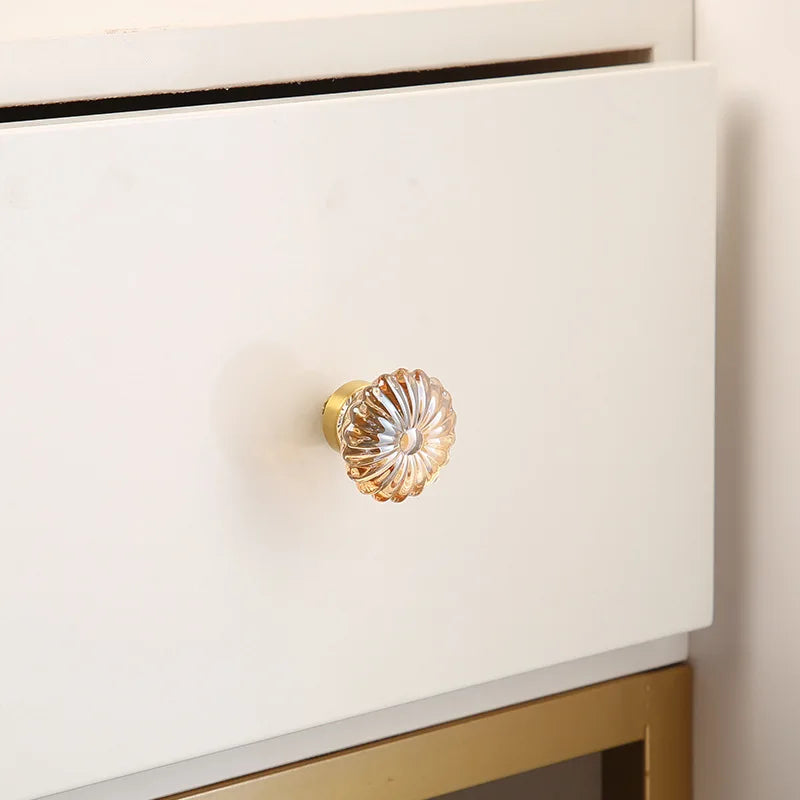 Brass Crystal Cabinet Handles – Light Luxury Furniture Knobs