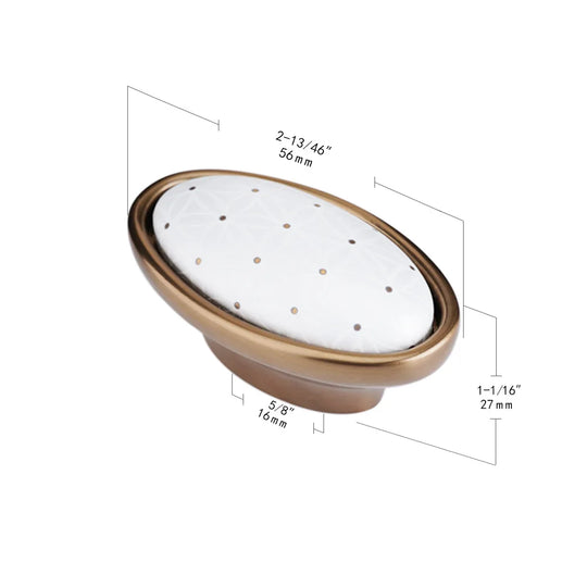 Pearl White Ceramic Cabinet Handles – Elegant Knobs for Furniture