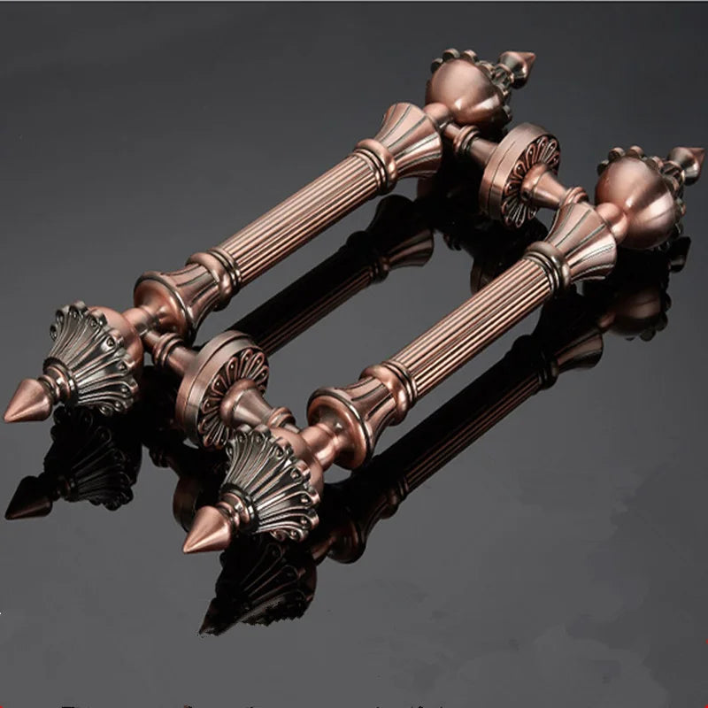 Antique Bronze Zinc Alloy Door Pull – Elegant Long Handle for Glass, Wooden, or Alloy Doors (280-550 mm)