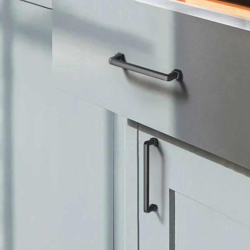 Modern European Gold and Gray Cabinet Handles – Zinc Alloy Drawer Pulls