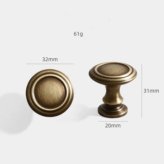 Antique American Brass Cabinet Handle – Vintage Pulls and Knobs for Furniture
