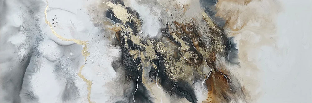 Modern Abstract Landscape Wide Format Canvas Wall Art Unframed