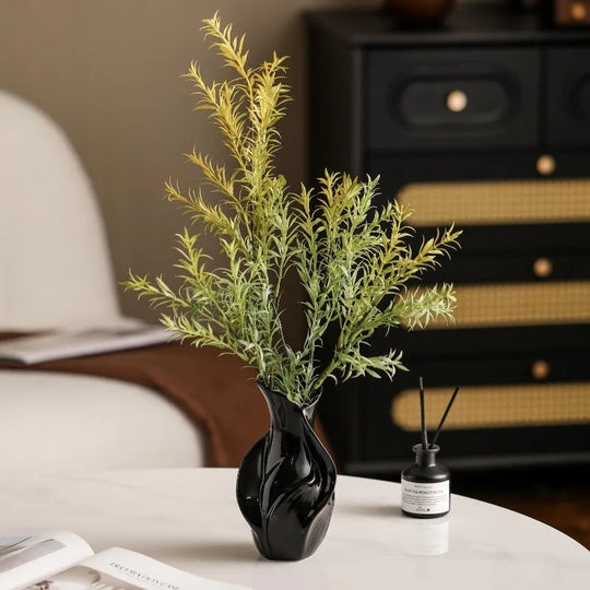 Abstract Ceramic Vase for Dried Flower Tabletop Home Decor