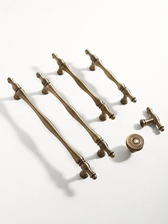 Antique Brass Furniture Cabinet Handle – Vintage Knob and Pull for Furniture
