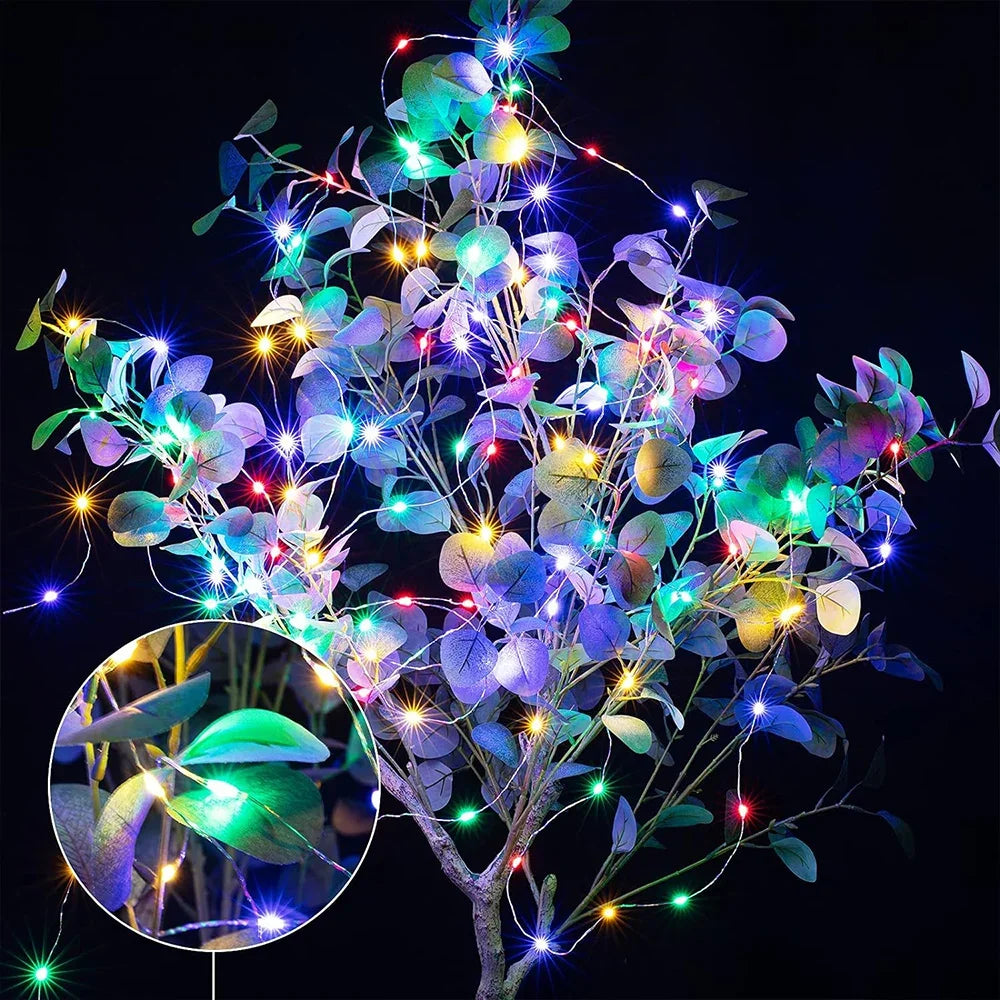Outdoor LED String Fairy Lights USB/Battery Waterproof Garland