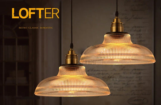 Elora – American Vintage Glass Pendant Light for Living Room, Dining, Bar, and Café
