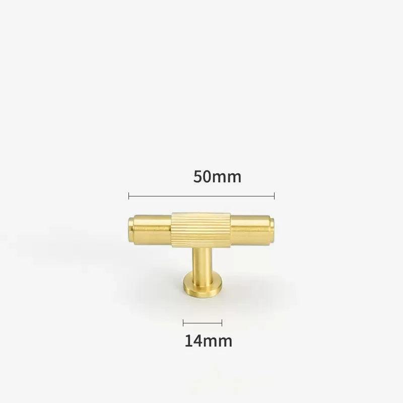Gold Brass Cabinet Handles – Modern Bar Pulls and Knobs for Furniture