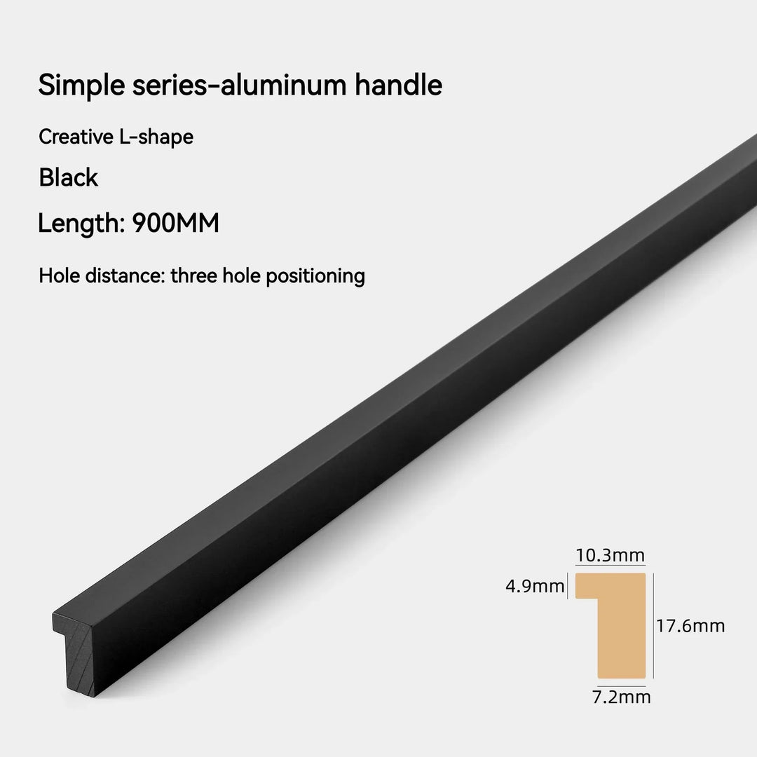 Modern Long T-Bar Aluminum Cabinet Handles – Brushed Gold, Silver, and Black Pulls (700mm-1200mm)
