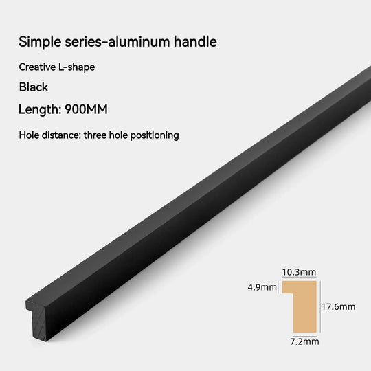 Modern Long T-Bar Aluminum Cabinet Handles – Brushed Gold, Silver, and Black Pulls (700mm-1200mm)