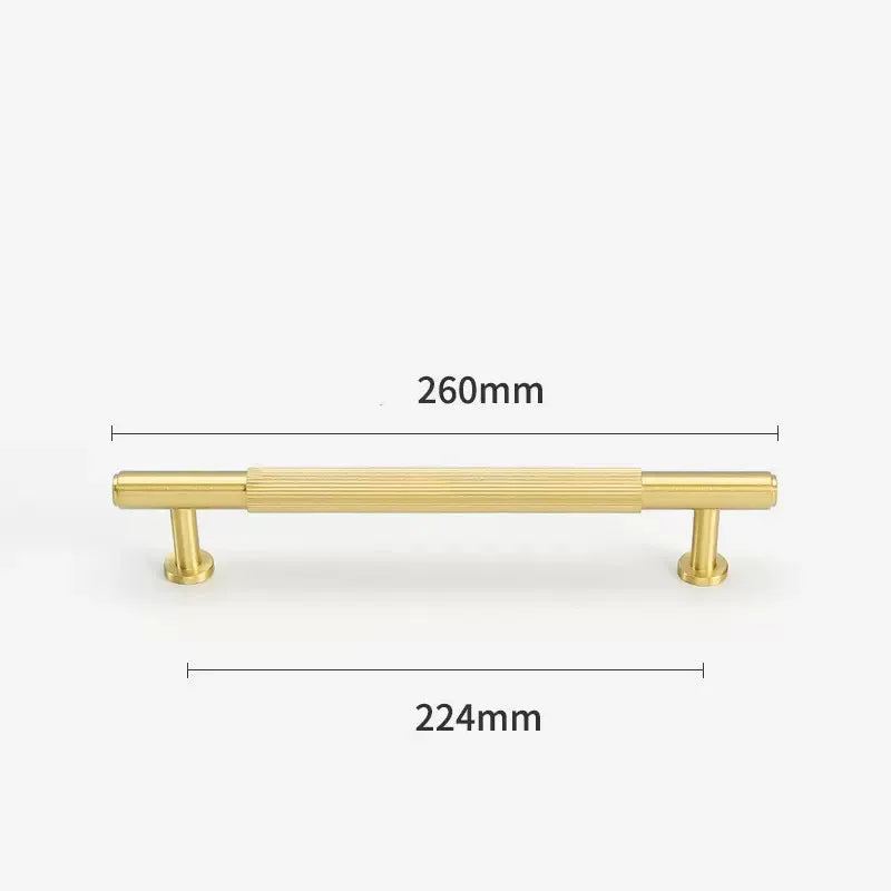 Gold Brass Cabinet Handles – Modern Bar Pulls and Knobs for Furniture