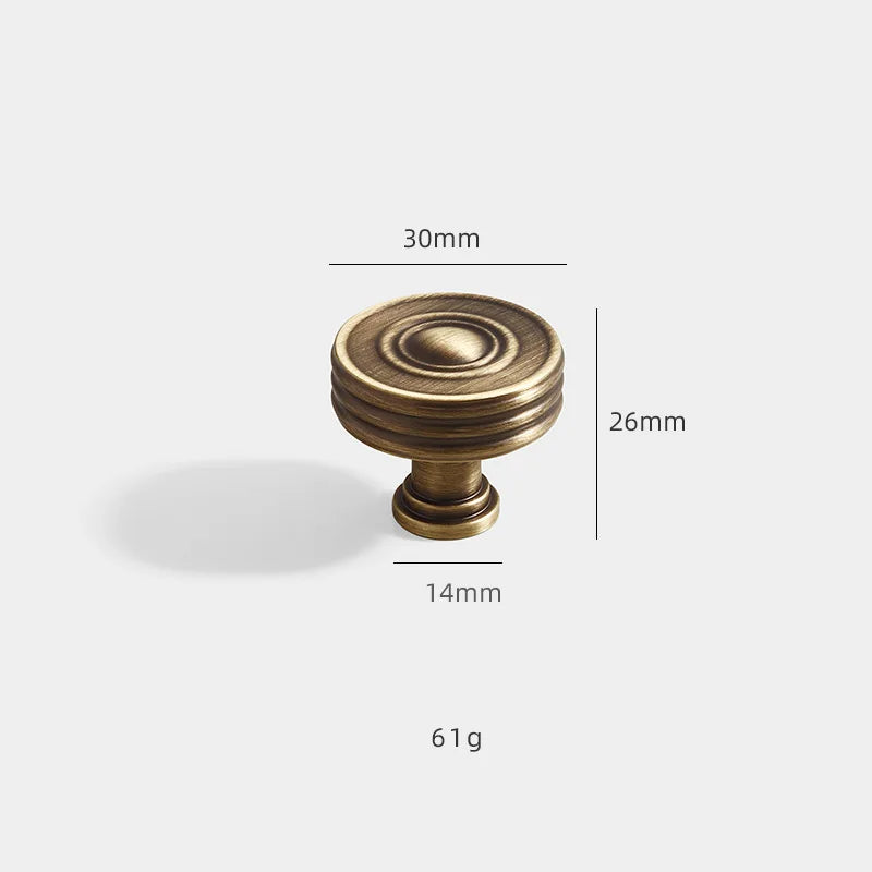 Antique Brass Furniture Cabinet Handle – Vintage Knob and Pull for Furniture