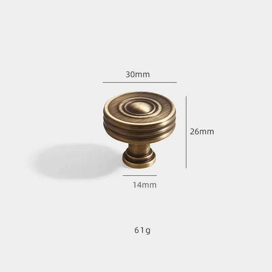 Antique Brass Furniture Cabinet Handle – Vintage Knob and Pull for Furniture