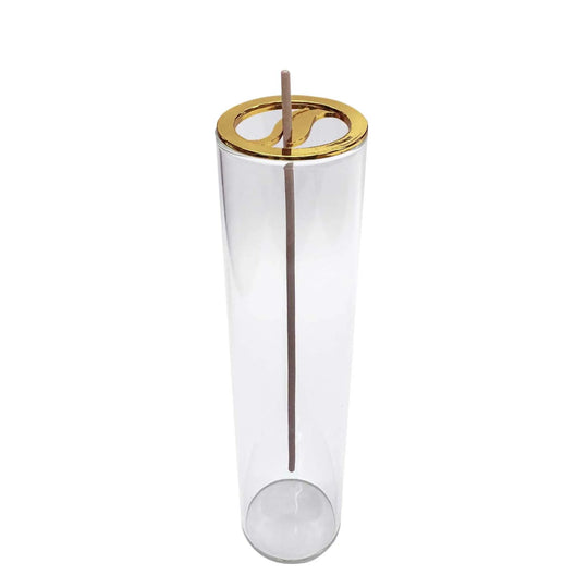 Glass Inverted Incense Holder Aromatherapy Burner Zen Decor