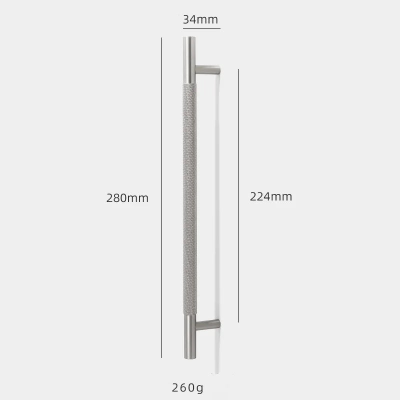 Solid Brass Knurled Cabinet Handles – Brushed Nickel Pulls and Textured Knobs