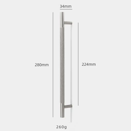 Solid Brass Knurled Cabinet Handles – Brushed Nickel Pulls and Textured Knobs