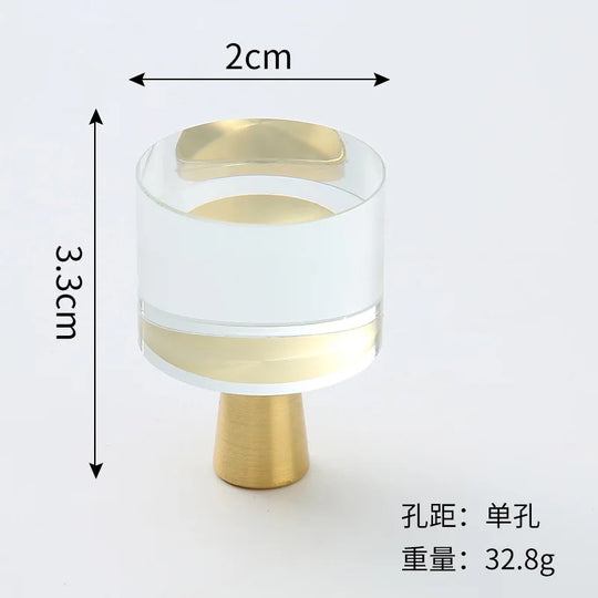 Brass Crystal Cabinet Handles – Light Luxury Furniture Knobs