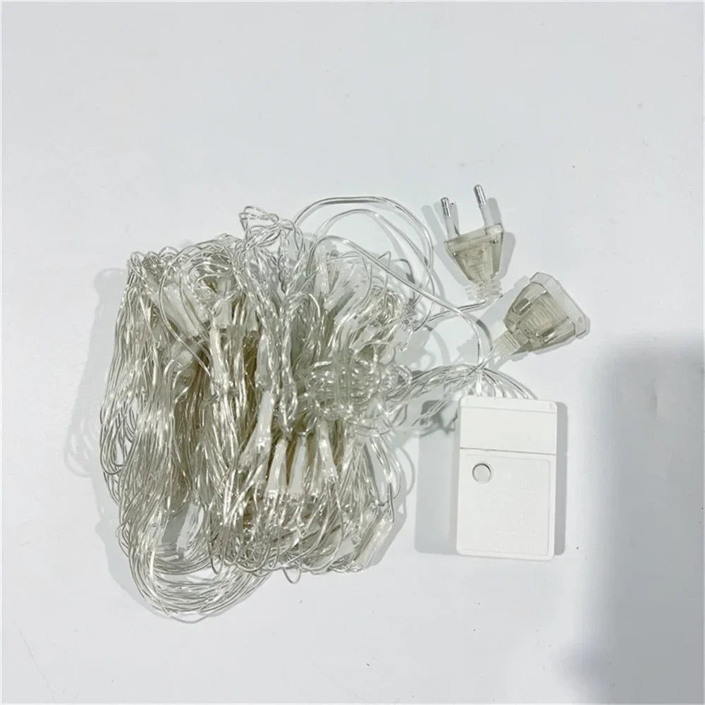 Net LED String Lights 8 Modes Mesh Fairy Lights Christmas Decor