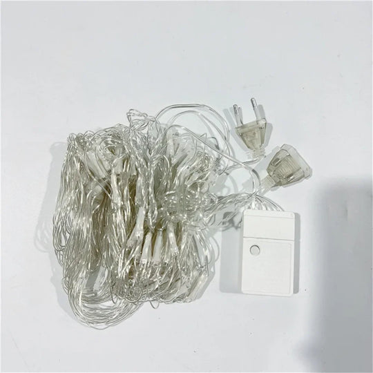Net LED String Lights 8 Modes Mesh Fairy Lights Christmas Decor