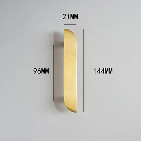 Modern Simple Wardrobe Handles – Solid Brass Pulls and Knobs for Furniture